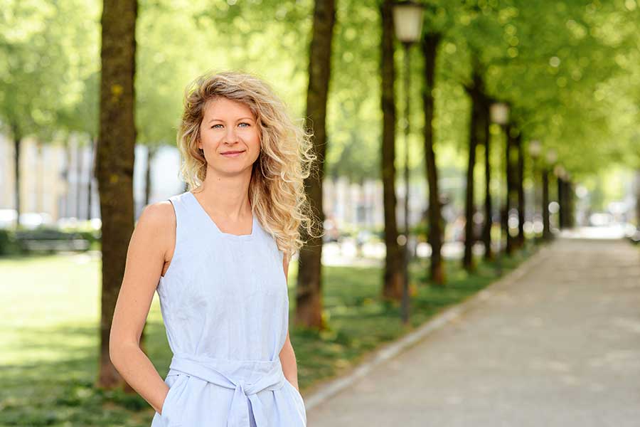 lässiges Portrait Frau