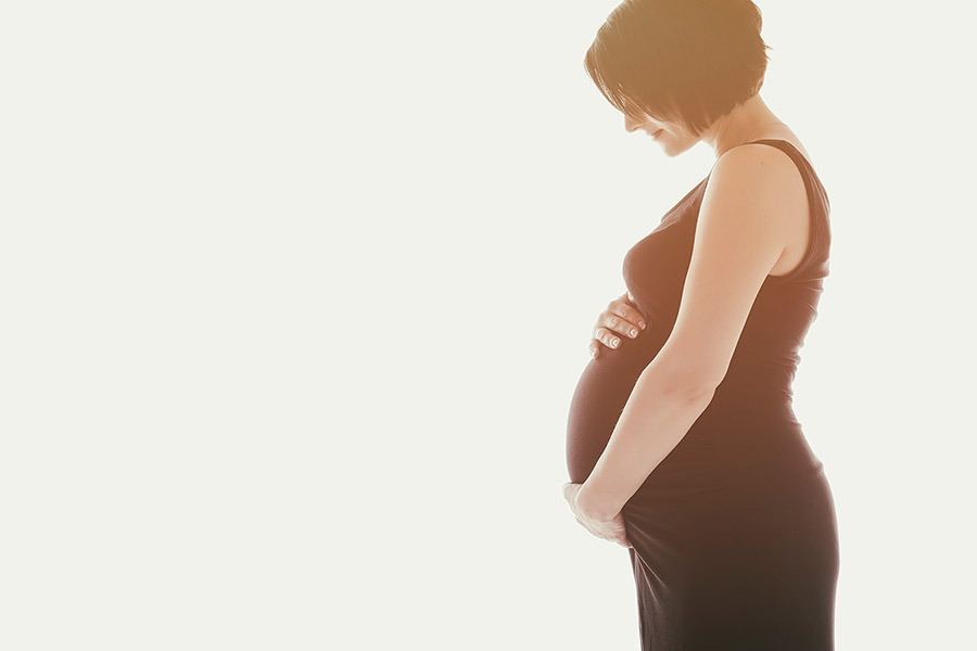 Babybauchfoto kreativ