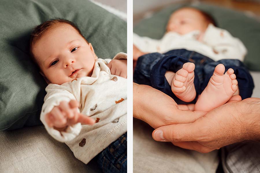 Babyfoto im Fotostudio