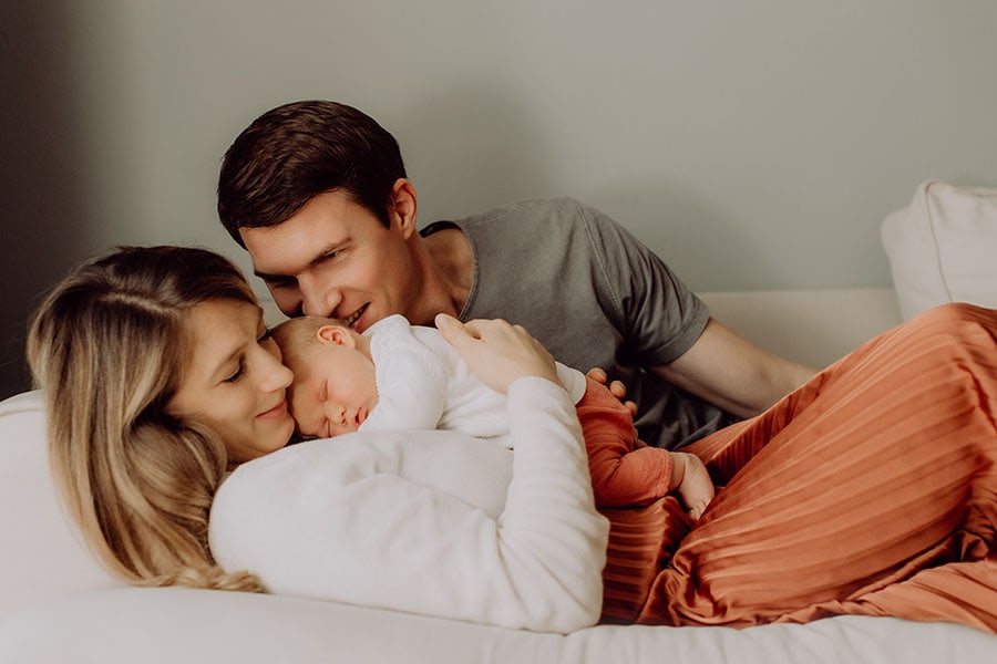 Familienfotos mit Baby