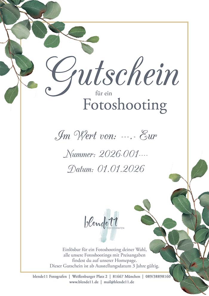 Gutschein Fotoshooting